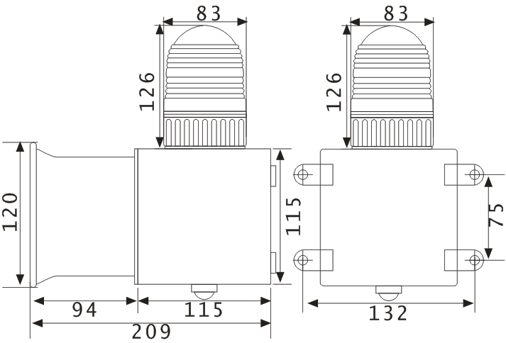 防爆声光报警灯,声光警报器