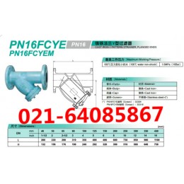 EN16FCY过滤器_EN16FCYE铸铁Y型过滤器日本北泽