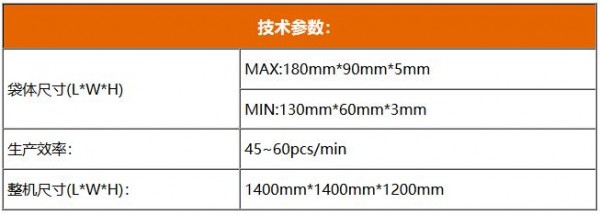 全自动装袋机_技术参数