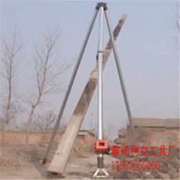 铝合金三脚架立杆机，铝合金人字抱杆，10-15米水泥杆立杆器