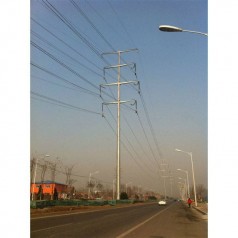 牡丹江市厂家供应10米10kv电力钢杆 转角钢杆 打桩施工