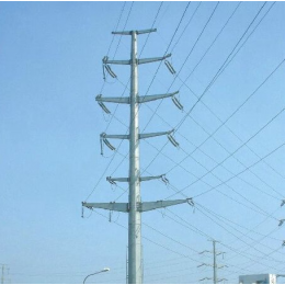 大庆市益瑞钢杆供应13米110kv电力钢杆 钢管杆 钢桩基础
