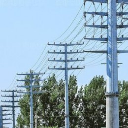 伊春市16米66kv电力钢杆 金属钢杆 钢桩基础