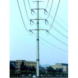 舒兰市32米110kv电力钢杆 终端钢杆 钢桩基础