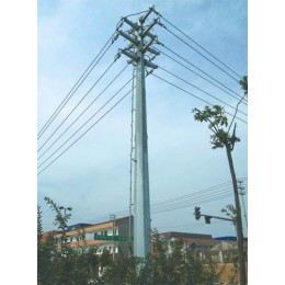 公主岭市钢杆厂家34米35kv电力钢杆 直线钢杆 钢桩基础