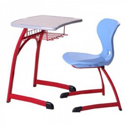 学校课桌椅HY-0247低价课桌椅供应商