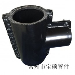 生产钢塑PE管用三通哈夫节抢修节堵漏器
