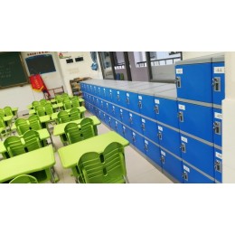 校园ABS塑料书包柜教室学生书包柜走廊储物柜现货供应