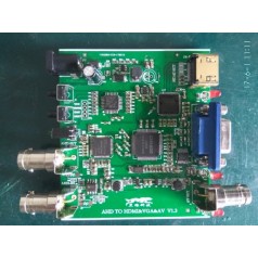 AHD转HDMI VGA AV 视频转换方案带AHD环出方案 LOOPOUT