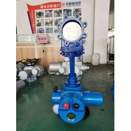 上海科耐迪阀门成套设备供应智能型电动刀型闸阀PZ973X