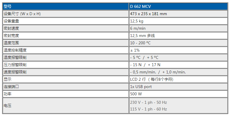 D 662 MCV 医疗连续式封口机表.png