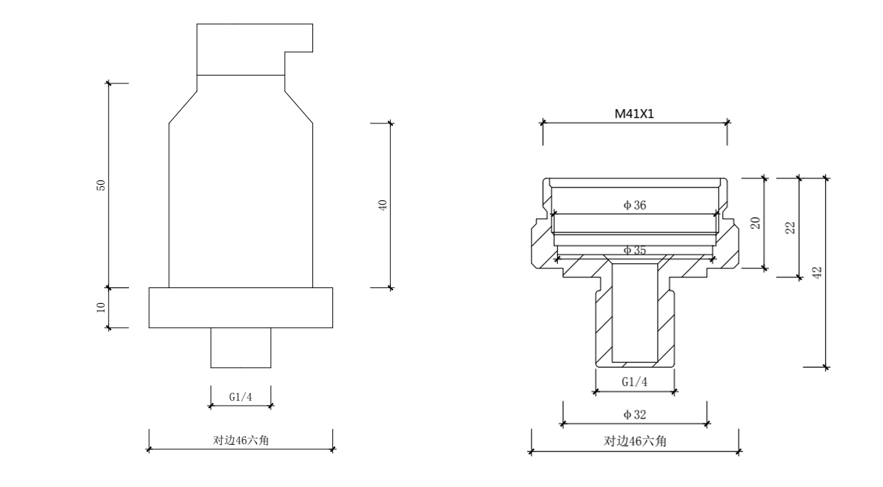 PTL613Z*压变送器尺寸图