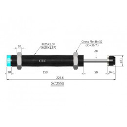 CEC 油压缓冲器SC 2550系列