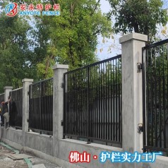 东莞大岭山厂房栏杆 学校新建校区防爬围墙护栏定做