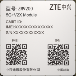 中兴通讯车规*5G+C-V2X 无线通信模块ZM9200模块