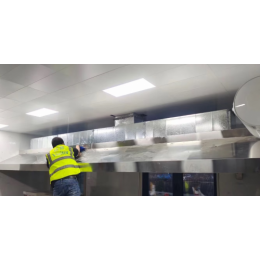 海淀区物业排风设计 中西餐厅整体排烟安装 订做排烟罩