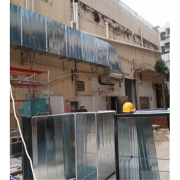 通州区火锅店排烟设计，烧烤店饭馆排烟管道制作 排烟罩安装